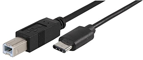 Pro Signal PSG91205 USB-C Male to USB B Male USB 2.0 Lead, 2m