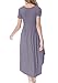 levaca Womens Summer Beach Swing Casual Midi Dress with Pockets Daybreak L