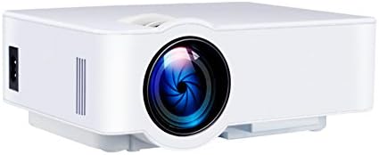 Noyazu LCD Mini Portable Projectors Home Theater Video Projector 1200 Lumens USB Data Cable Input for Computer TV DVD Player iPhone Android Smartphones (White)