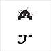 Harlorki Little Black Cat Wall Stickers Light Switch Decor Decals Art Mural Baby Nursery Room Decorations
