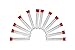 RELODECOR Hummingbird Feeder Tubes with Red Cap for Hummingbird Feeders 12 Pack