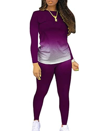 JSVZREU Two Piece Outfits for Women Pants Loungewear Set Piece