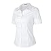 SUNNOW Womens Button Down Shirts Tailored Short Sleeve Shirt Basic Simple Stretch Wrinkle Free Formal Work Blouses White