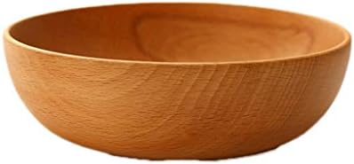 Wooden Salad Bowl Large Round Wood Salad Soup Dining Bowl Plates Premium Wood Kitchen Utensils Set Natural HandMade (Size : 15cm)