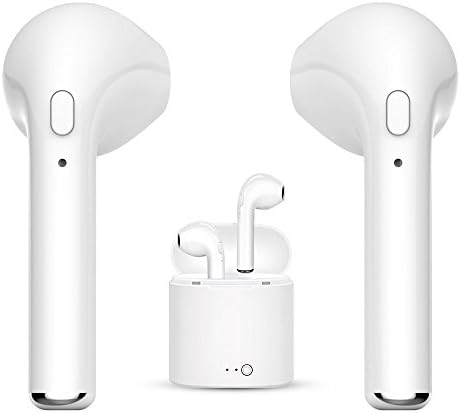 KEKH Stereo Wireless Headphones, Mini Bluetooth Earbuds Hands-Free Calling Earphones Sport Driving Headsets with Mic and Charging case