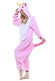 UBeauty Unisex-adult Kigurumi Onesie Unicorn Pajamas (M, Pink)