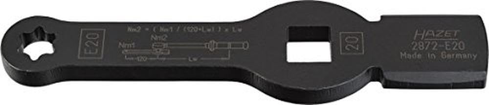 HAZET 2872-E24 219 mm E 24 Torx Profile Slogging Wrench with 2 Striking Faces - Multi-Colour