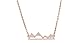 Mountain Necklace for Outdoor Lovers, Hikers, Skiers, Snowboarders, Hiking Enthusiasts, Snow Mountain Lovers, Mountain Cabin