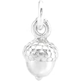 FLYINGTUTU 925 Sterling Silver Tiny 3D Acorn Charm Pendant - Shiny | Charm Only