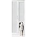 Ideal Pet VIP VINYL Pet Patio Door with Dual Pane Glass and 3-Part Flexible Flap. Fits1 ½” -1 ¾” VINYL Patio Track Width ONLY, Extra Large, White