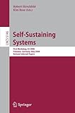 Image de Self-Sustaining Systems: First Workshop, S3 2008 Potsdam, Germany, May 15-16, 2008, Proceedings (Lecture Notes in Computer Science)