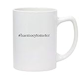 #haemocytometer - 14oz Hashtag White Ceramic