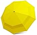 EEZ-Y Travel Umbrellas for Rain - Wind Resistant w/Open Close Button - Yellow