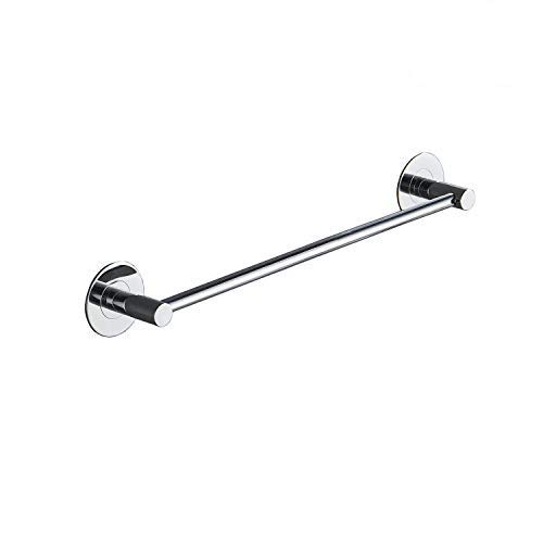 Modern Chrome Towel Rail, 3M Self Adhesive with Patented Glue No Drilling, 40cm / 15.7"