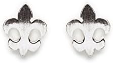 Tomas Jewelry Sterling Silver Fleur De Lis Post Earrings