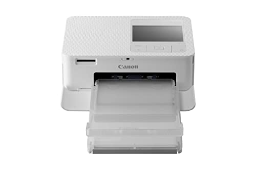 Canon Selphy CP1500 Impresora fotográfica móvil (USB-C, WLAN, inalámbrica, sublimación térmica, 300 x 300 PPP, Ranura para Tarjeta de Memoria de Impresora, aplicación Selphy Photo Layout) Blanca