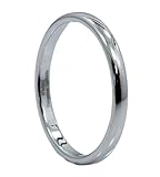 2MM White Tungsten Carbide Polished Classic Wedding Ring