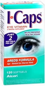 I-caps eye vitamin & mineral supplement areds formula softgel…