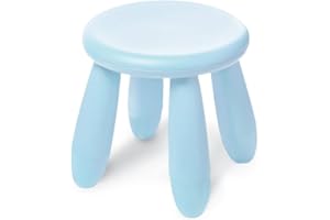 Soerreo Children's Footstools, Kindergarten Learning Stools,Children's Dresser Stool, Plastic Light Footstools are Durable and Movable (Blue)