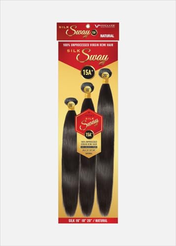 Vivica A. Fox SILKY SWAY Straight Silk 100% Unprocessed Virgin Remi Hair Multi-…