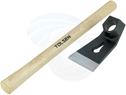 21oz 600g Woodworking Garden Straight Adze Wooden Handle Nail Puller