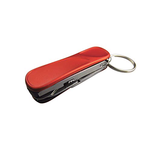 AceCamp Munkees 6-Function Manicure Keychain Multi-Tool, Nail File, Fingernail Clippers, Scissors, Knife, Tweezers, Cuticle Pusher, Trimmer, Remover, Mini Portable Pocket Key Ring Gift - Thumbnail 2
