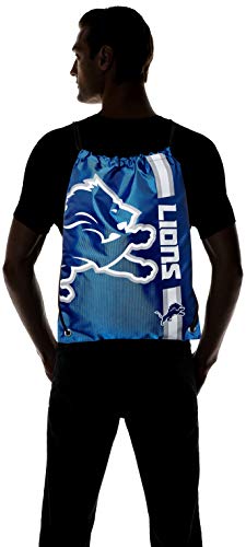 FOCO Detroit Lions NFL Big Logo Drawstring Backpack