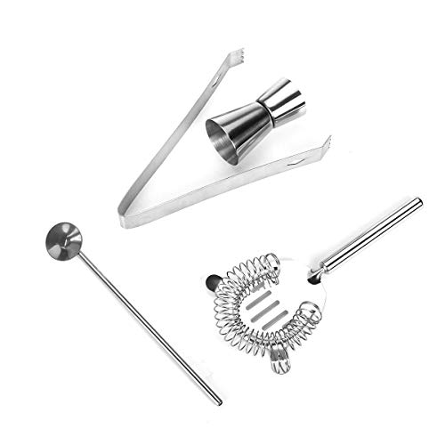 K&A Company Stainless Steel Cocktail Shaker Mixer Drink Bartender Martini Bar Set Kit