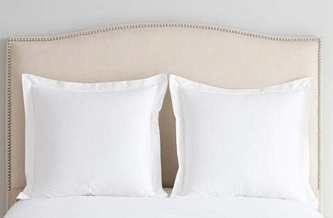 Comfort Beddings 2 Pack Oxford Pillowcases, 65x65cm Continental Euro Pillow Covers, 100% Egyptian Cotton