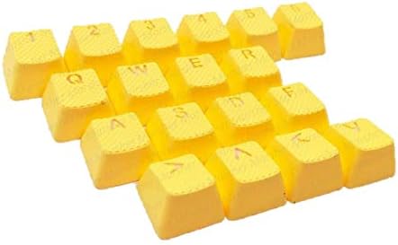 Tai-Hao Rubber Backlit Gaming Keycap Set - 18 Keys (Canary Yellow)