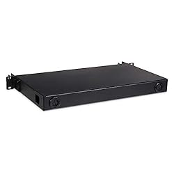 Fiber Optic Patch Panel, Rack Mount, 1 RU, Includes