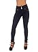Style K540– Colombian Design, High Waist, Butt Lift, Levanta Cola, Skinny Jeans in Indigo Size 7