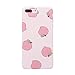 YeLoveHaw 7 Plus / 8 Plus Cute Case for Girls, Flexible Soft Slim Fit Full Protective Shell Phone Case with Summer Style Pink Juicy Peach Fruit Pattern for 7/8 Plus 5.5 Inch(Peach)