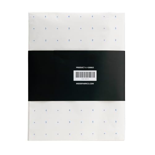 White Dotted Pattern Paper - 3 Yards Bundle for Sewing, Crafting, and Drawing by Mood Exclusive Fabric, Standard Weight 40 inch Width, Sewing Tracing Paper