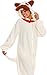 Silver Lilly Unisex Adult Pajamas - Plush One Piece Cosplay Pug Dog Animal Costume
