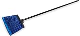 Carlisle 3688314 Commercial Flagged Synthetic Warehouse Broom with Metal Threaded Handle, 56" Overall Length, Blue