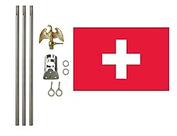Switzerland 3x5 ft Outdoor Flag and Flag Pole
