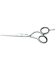 Jaguar Shears Silver Line CJ4 Plus 5.5 Inch, 3.7 oz Professional, Ergonomic, Steel Hair Cutting, Trimming, Texturizing Sissors for Salon Stylists, Beauticians, Hair Dressers and Barbers