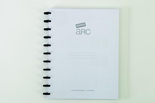 Staples Arc Customizable Durable Poly Notebook System, Clear, 9 3/8" x 11 1/4"