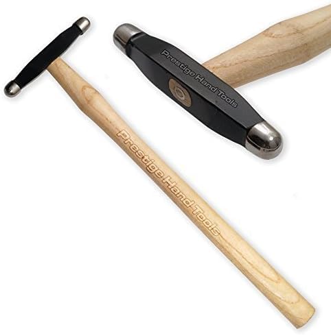 Silversmithing Small Embossing Hammer, Jewellers Texturing & Repoussé Hammer, Metal Forming, Ball Pein Hammer, Wooden Handle, PTL®