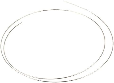 Yibuy 2.7 mm Width Silver Cupronickel Guitar Fretwire for Electric Guitar