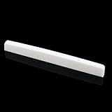 Muislcily 6 String Classical Guitar Buffalo Bone Bridge Saddle Guitar Parts, 80*3*9/8mm(Pack of 2)