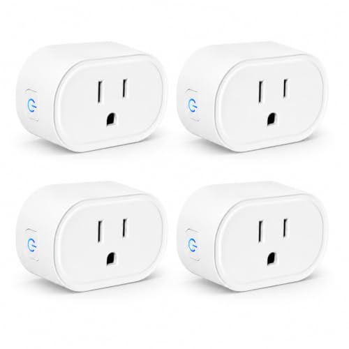 E T EASYTAO Enchufe Inteligente, Mini Contacto Alexa Wifi Smart Plug Compatible con Smartlife Amazon Alexa, Google Home, Sola 2.4G WiFi, Control Remoto via APP los Dispositivos Eléctricos, 4 PACK
