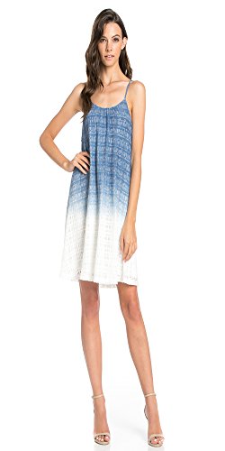 Doe And Amp Rae Womens Spaghetti Strap Ombre Lace Dress