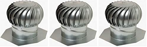 Lomanco GT-12 Galvanized Turbines (Тhrее Расk)
