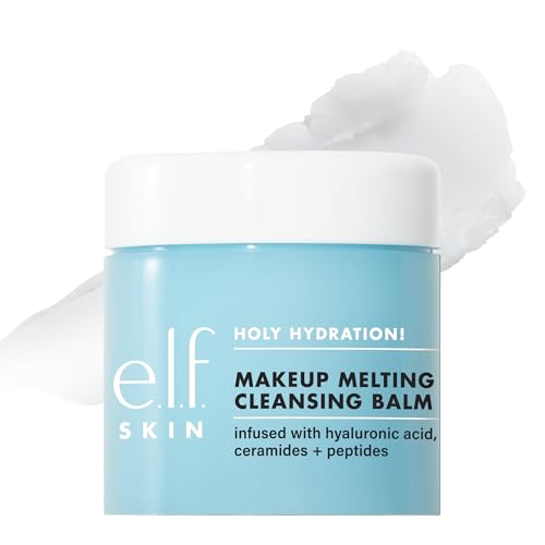 e.l.f. Skin Holy Hydration! Makeup Melting Cleansing Balsamo Jumbo Face Cleanser & Makeup Remover, with Hyaluronic Acid, Vegan & Cruelty Free