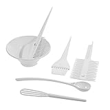 Anself 6Pcs Salon Hair Coloring Dyeing Kit Brush Comb Bowl Hair Tint Mixing Bowl DIY Hair Colouring Set