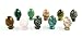 Simplicity Multi Stone Eggs with Stone Stand, 10 Piece Set, Multi Color