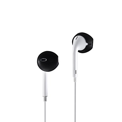 20 Pieces For iPhone Earpods silicone cover Tips Teemade Replacement Ear Gels Buds Anti-slip Silicone Soft Sport Earbud Tips for iPhone X/8/8 plus/7/7 plus/6s/6 plus/5s/5c/5 (Black)