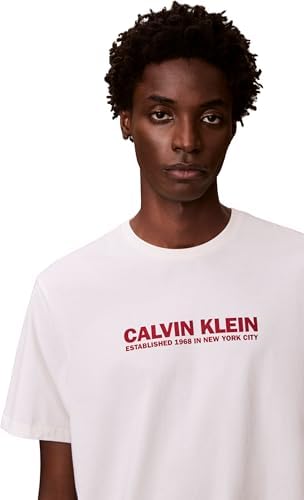 Uomo T-Shirt Maniche Corte con Scollo Rotondo, Bianco (White Greige), M